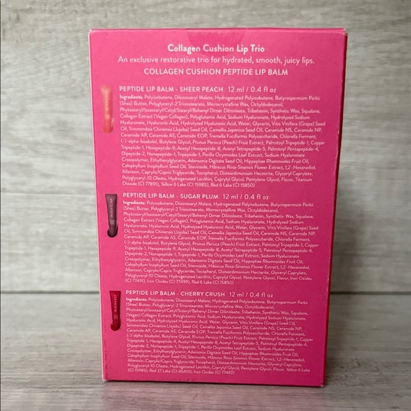 Peach & Lily Collagen Lip Gloss Set - Coral, Berry, Plum - Picture 3 of 6